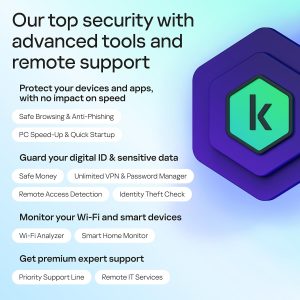 Kaspersky Premium Total Security | 1 Year-5 User | Anti-Phishing and Firewall | Unlimited VPN | Password Manager | Parental Controls | PC/Mac/Mobile - Image 5