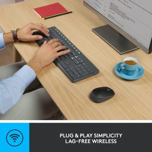 Logitech MK235 Full Size Wireless Keyboard and Mouse - Image 4