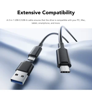 Lexar SL300 Portable SSD | 1TB | USB 3.2 Gen2 | Sequential read up to 1050MB/s - Image 4