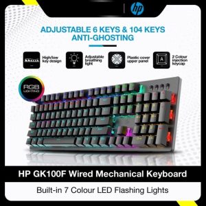 Mechanical Gaming Keyboard GK100F – RGB Backlit Wired Keyboard – Fast Response Keys with Stylish Modern Design for Gaming - Image 6