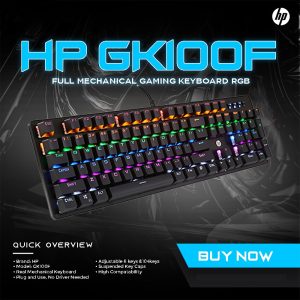 Mechanical Gaming Keyboard GK100F – RGB Backlit Wired Keyboard – Fast Response Keys with Stylish Modern Design for Gaming - Image 7