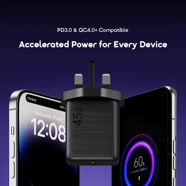 oraimo PowerGaN 451 45W Gan Ultra Fast Wall Charger - Image 3
