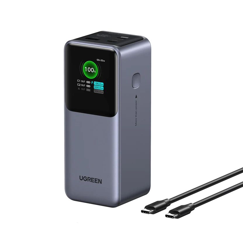 UGREEN Nexode Power Bank 20000mAh 130W with Smart Digital Display