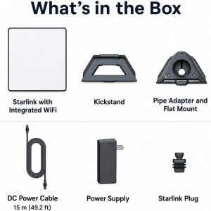 Starlink Mini Portable Satellite Internet Kit | For RVs, Camping & Travel, Includes 15m Cable, Mounting Bracket - Image 8