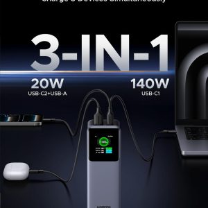 UGREEN 25000mAh 200W Fast Charging Power Bank - PB722 - Image 5