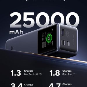 UGREEN 25000mAh 200W Fast Charging Power Bank - PB722 - Image 7