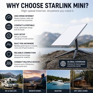 Starlink Mini Portable Satellite Internet Kit | For RVs, Camping & Travel, Includes 15m Cable, Mounting Bracket - Image 5