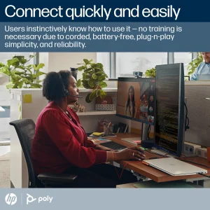 Poly Blackwire 3320 Wired Stereo Microsoft Teams Certified USB-C Headset With Noise cancellingMics +USB-C/A Adapter - 8X220AA - Image 3